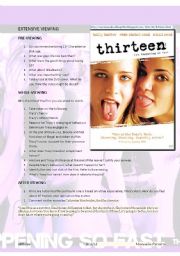 English Worksheet: THE WORLD OF TEENS - TEENS PROBLEMS : 13 VIDEO WS+ KEY