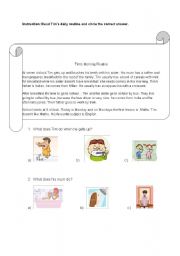 English Worksheet: present simple