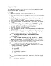 English Worksheet: Propaganda Activity using candy and math