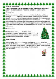 English worksheet: CHRISTMAS DAY