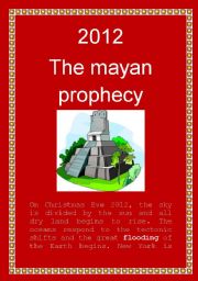 English Worksheet: 2012: The Mayan Prophecy