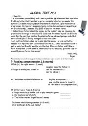 English Worksheet: test