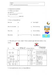 English worksheet: Worksheet