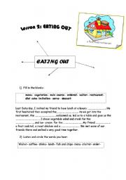 English Worksheet: Eating out