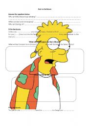English Worksheet: Bart to the Future