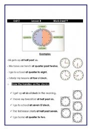 English Worksheet: time