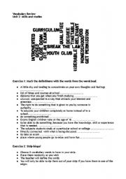 English worksheet: strip bingo