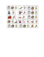 English Worksheet: Pizza Ingredients