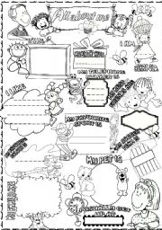 English Worksheet: all about me