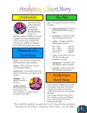 English Worksheet: short story newsletter