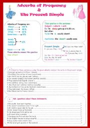 English Worksheet: Adverbs of Frequency and the present simple