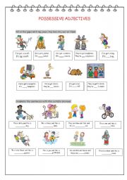 English Worksheet: Possessive Adjectives