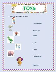English worksheet: Toys