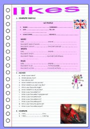 English Worksheet: LIKES
