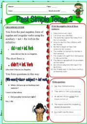 Past Tense 2 Grammar Guide