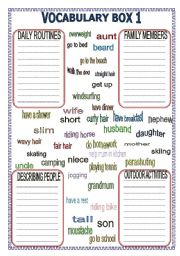 vocabulary box(mix