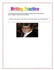 English worksheet: WRITING PRACTICE
