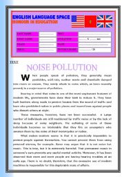 READING COMPREHENSION: NOISE POLLUTION 