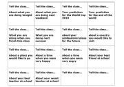 English Worksheet: Tell the future