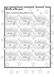 English Worksheet: Months of the year