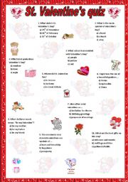 English Worksheet: St.Valentines day