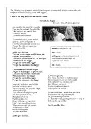 English Worksheet: Moves Like Jagger