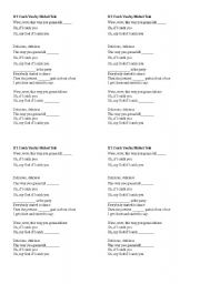 English Worksheet: Song: If I catch you