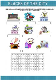 City Places -2nd worksheet