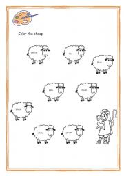 English Worksheet: Colors