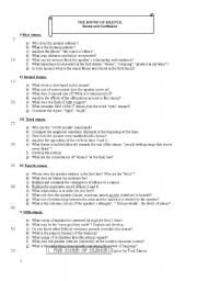 English Worksheet: the sound of silence. Simon and Garfunkel.