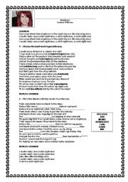 English worksheet: Song - Airplanes