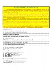 English Worksheet: read and learn