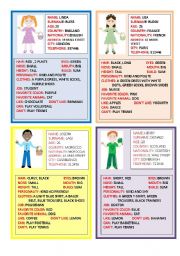 English Worksheet: SPEAKING CARDS  2 PART