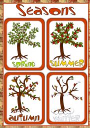 Seasons - flashcards
