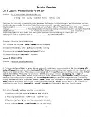 English Worksheet: 4th form language & writing tasks