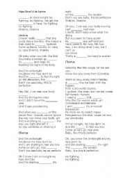 English Worksheet: Song for advanced learners
