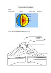 English Worksheet: Volcanoes