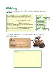 English Worksheet: Writing Composition: Recycling