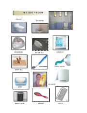 English Worksheet: my bathroom