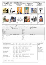 Violence vocabulary worksheet + pair work on passive voice