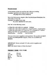 English Worksheet: present simple 