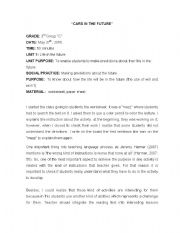 English Worksheet: cars in the future