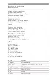 The Lion King “Circle of Life” lyrics - ESL worksheet by