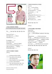 English Worksheet: OLLY MURS HEART SKIPS A BEAT 