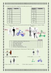 English Worksheet: Comparative form