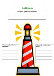 English worksheet: lighthouses