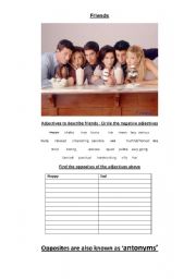 English Worksheet: Antonyms