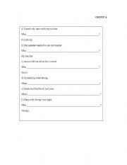 English Worksheet: Subject / object questions 