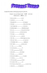 English Worksheet: Present Simple tense