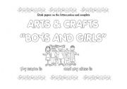 English worksheet: Boys and Girls